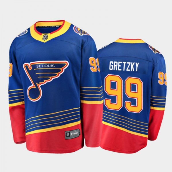St. Louis Blues Wayne Gretzky #99 Retro Blue Breakaway Player Premier Jersey