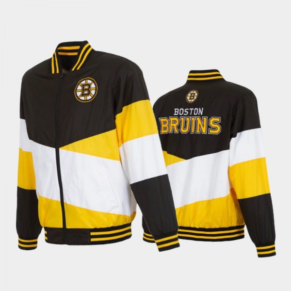 Men's Boston Bruins Full-Zip Nylon JH Design Black...