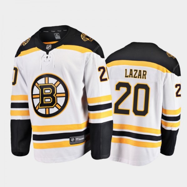 Men's Boston Bruins Curtis Lazar #20 Away White 20...