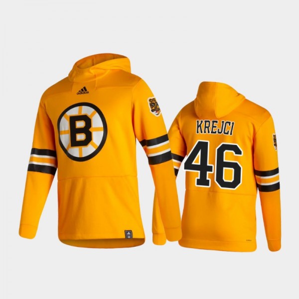 Men's Boston Bruins David Krejci #46 Authentic Pul...