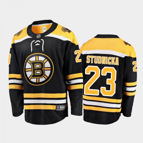 Men's Boston Bruins Jack Studnicka #23 Home Black ...
