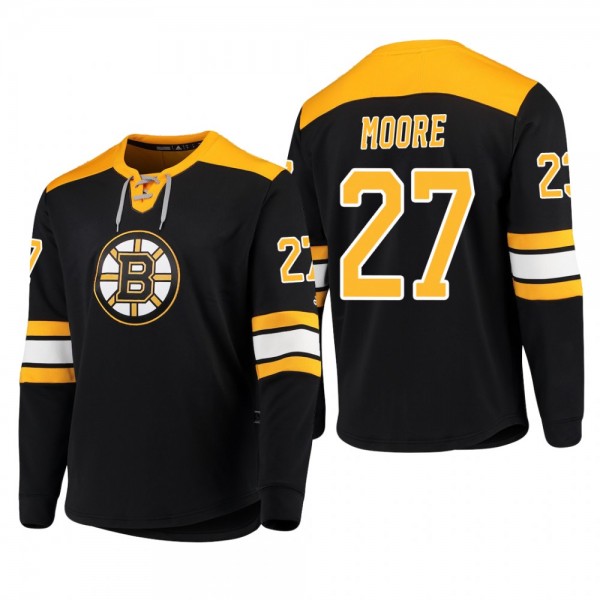 Bruins John Moore #27 Adidas Platinum Long Sleeve ...