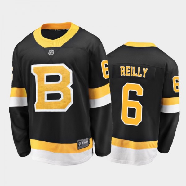 Men's Boston Bruins Mike Reilly #6 Alternate Black...