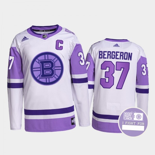 Patrice Bergeron #37 Boston Bruins Hockey Fights C...