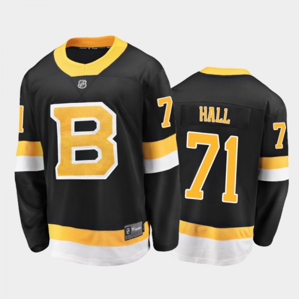 Men's Boston Bruins Taylor Hall #71 Alternate Blac...