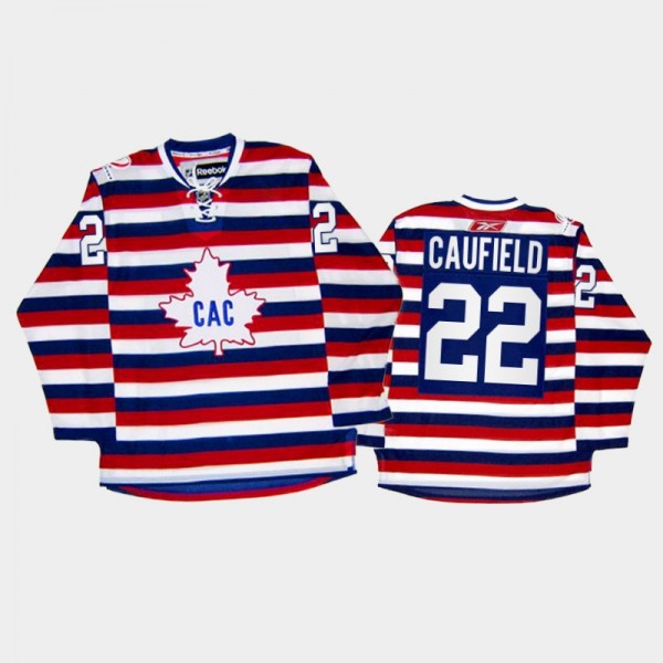 Men Montreal Canadiens Cole Caufield #22 100th Ann...