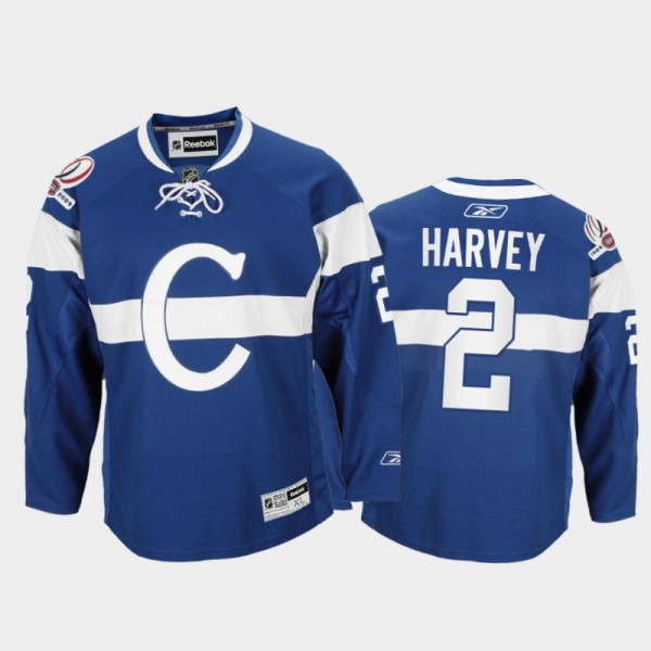 Men Montreal Canadiens Doug Harvey #2 Throwback 10...