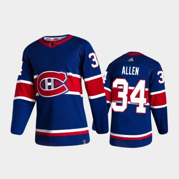 Men's Montreal Canadiens Jake Allen #34 Reverse Re...