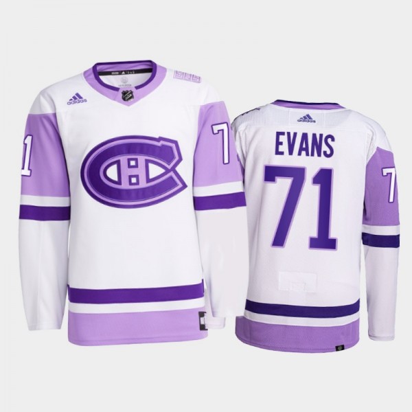 Jake Evans #71 Montreal Canadiens 2021 HockeyFight...