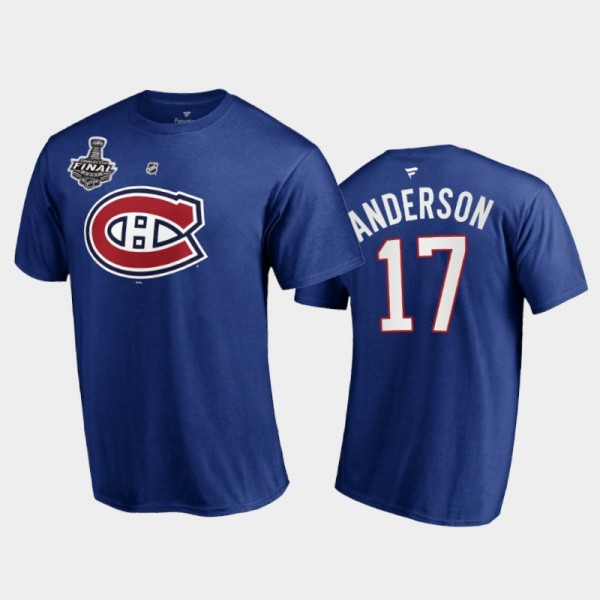 Men Montreal Canadiens Josh Anderson #17 2021 Stan...