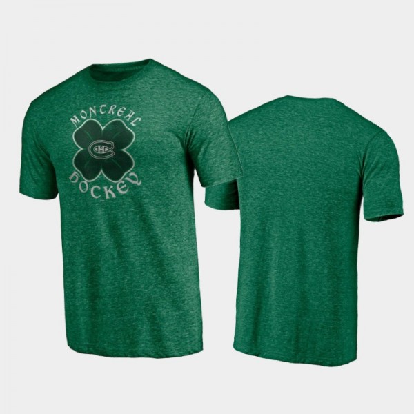 Men's Montreal Canadiens St. Patrick's Day Celtic Kelly Green T-Shirt