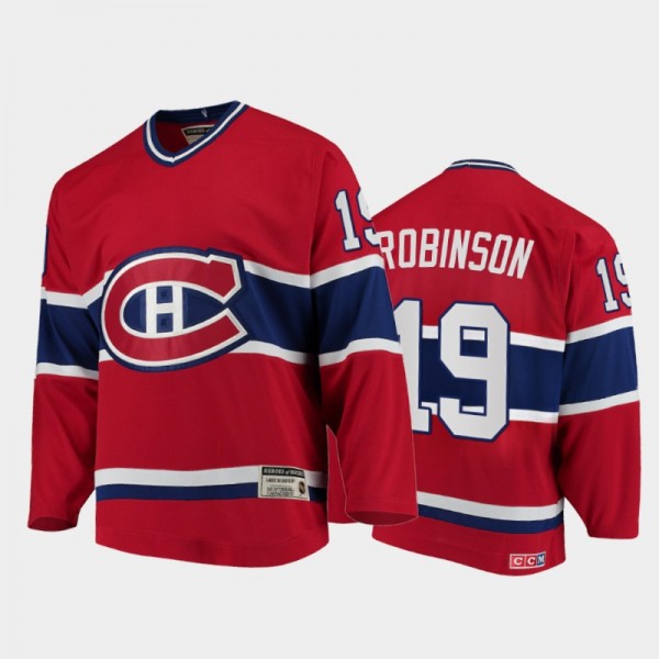Canadiens Larry Robinson #19 Authentic Throwback H...