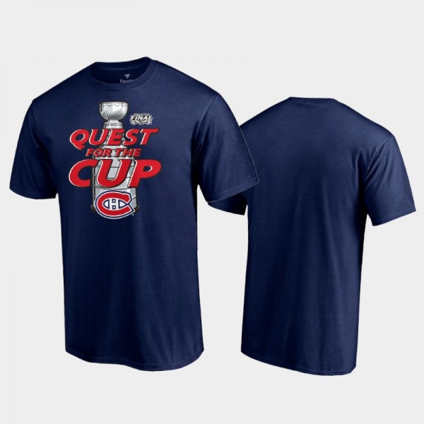 Men Montreal Canadiens 2021 Stanley Cup Final Chasing Yesterday Navy T-Shirt