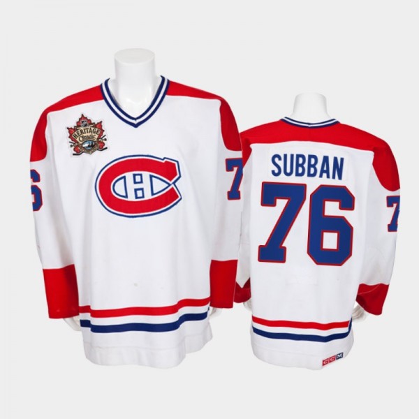 Men Montreal Canadiens P.K. Subban #76 Heritage Cl...
