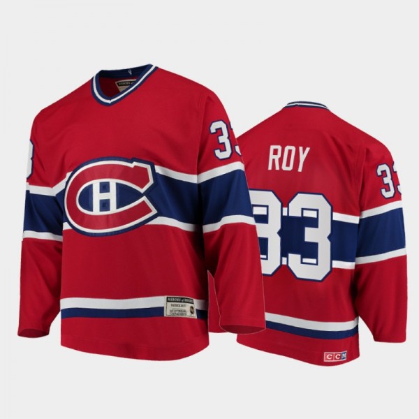 Canadiens Patrick Roy #33 Authentic Throwback Hero...
