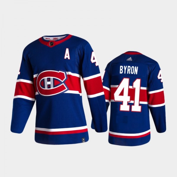 Men's Montreal Canadiens Paul Byron #41 Reverse Re...
