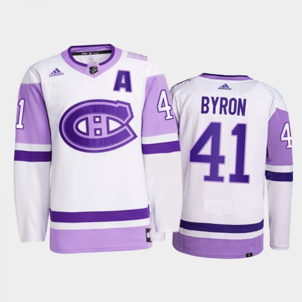 Paul Byron #41 Montreal Canadiens 2021 HockeyFight...