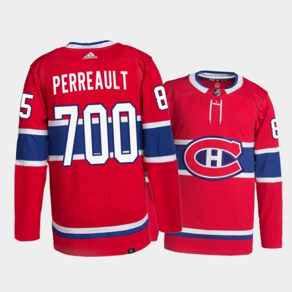 Mathieu Perreault Montreal Canadiens 700 Career Games Red Commemorative Edition Jersey