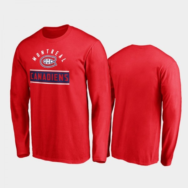 Men Montreal Canadiens Arc Knockout Long Sleeve Re...