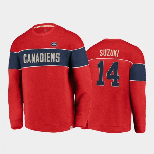 Men's Montreal Canadiens Nick Suzuki #14 Varsity R...