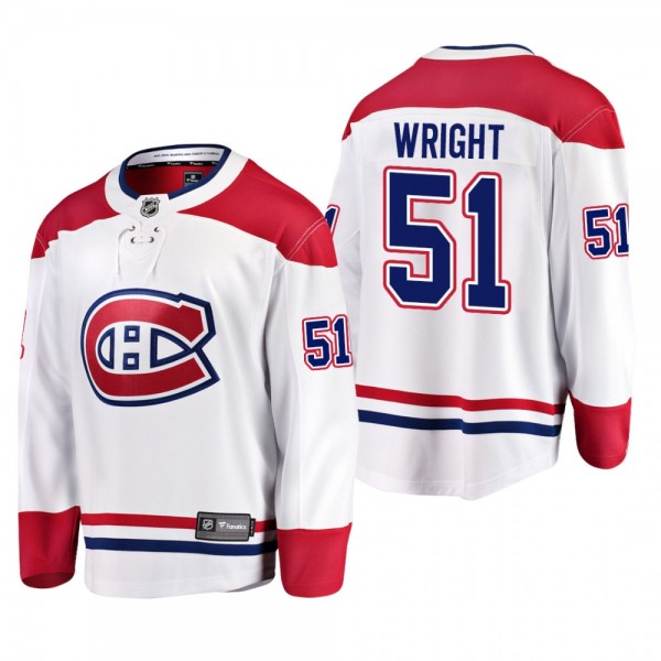 Canadiens Jersey Shane Wright Away White Uniform