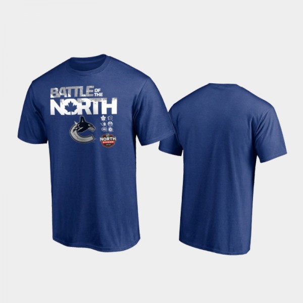 Men's Vancouver Canucks Battle of the North Blue T...