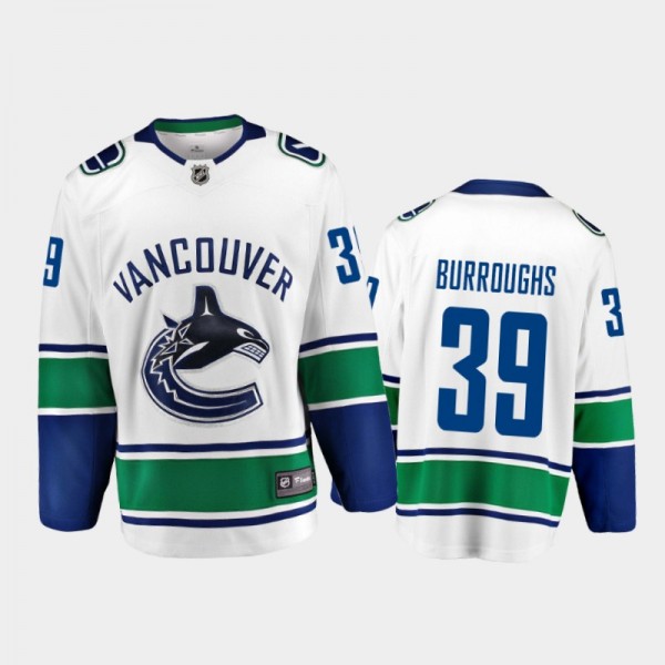 Vancouver Canucks #39 Kyle Burroughs Away White 20...