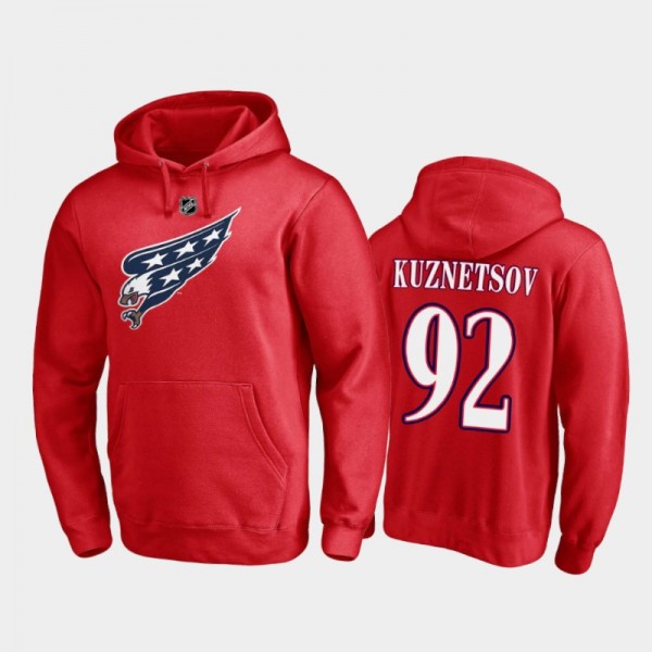 Men's Evgeny Kuznetsov #92 Washington Capitals Red Special Edition Hoodie