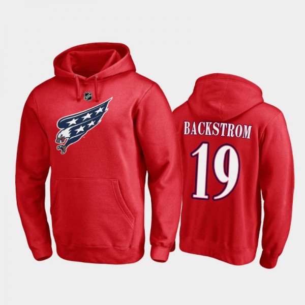 Men's Nicklas Backstrom #19 Washington Capitals Red Special Edition Hoodie
