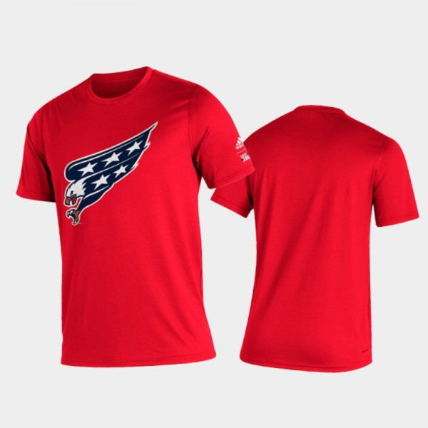 Men's Washington Capitals 2021 Reverse Retro Creator Red T-Shirt