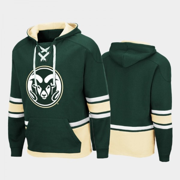 Men Colorado State Rams Lace-up Pullover Green Hoo...