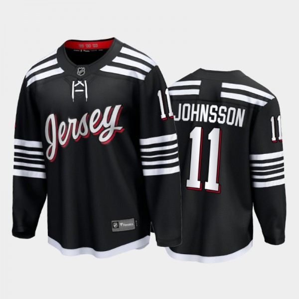 New Jersey Devils #11 Andreas Johnsson Black 2022 ...