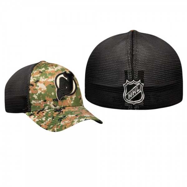 New Jersey Devils Camo Authentic Pro Military Appreciation Speed Flex Hat