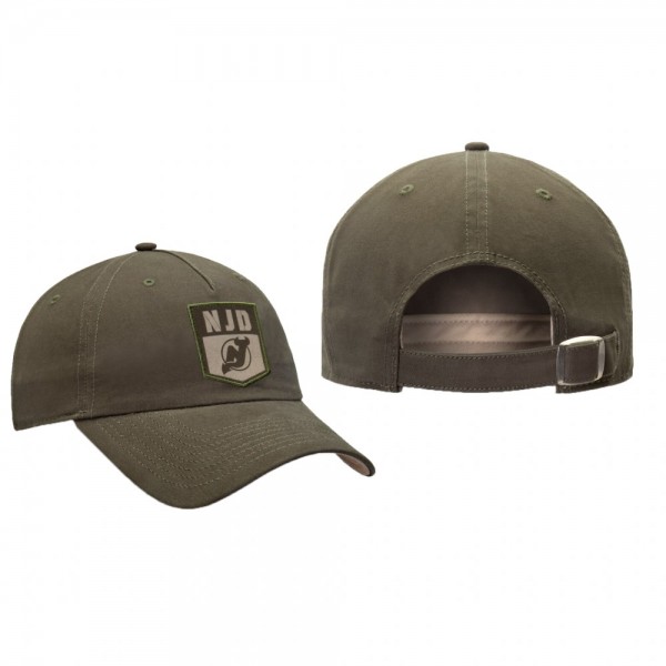 New Jersey Devils Green Modern Utility Slouch Adjustable Hat