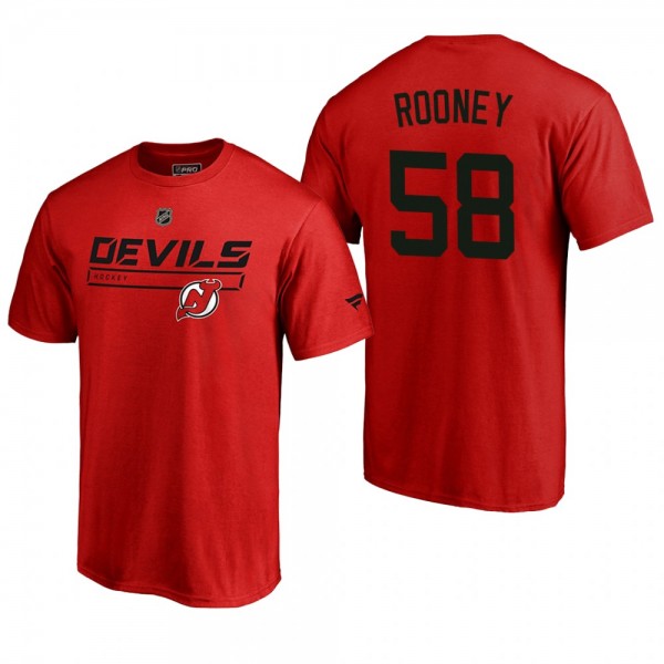 Men's New Jersey Devils Kevin Rooney #58 Rinkside ...