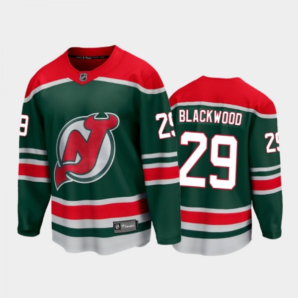 Men's New Jersey Devils Mackenzie Blackwood #29 Sp...