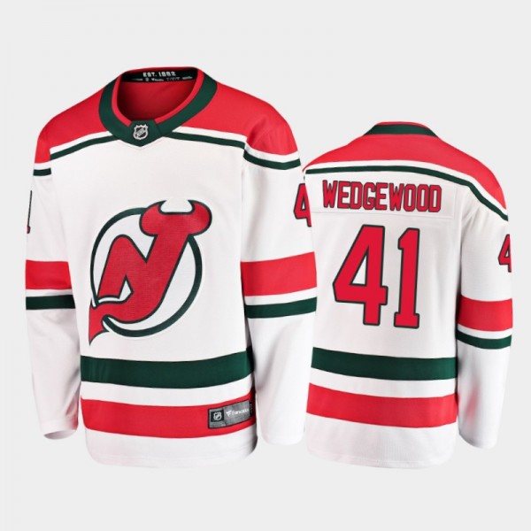 Men's New Jersey Devils Scott Wedgewood #41 Altern...