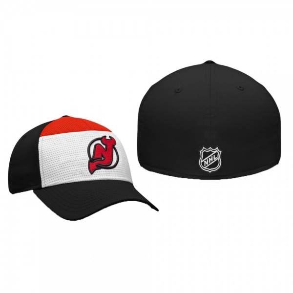 New Jersey Devils White Black Breakaway Alternate Jersey Flex Hat