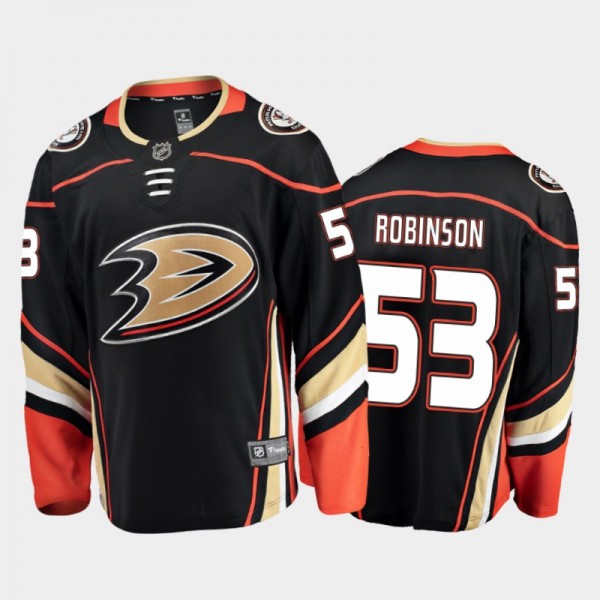 Anaheim Ducks #53 Buddy Robinson Home Black 2021 P...
