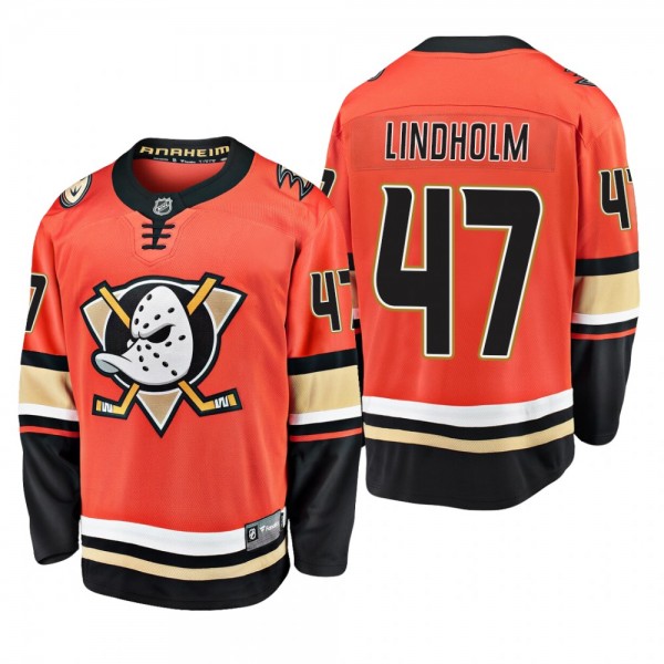 Anaheim Ducks Hampus Lindholm #47 Alternate Orange 2019-20 Breakaway Player Jersey