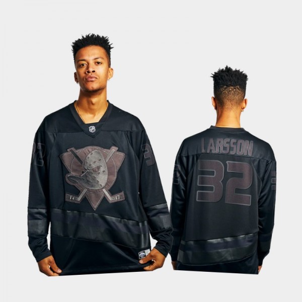 Men Anaheim Ducks Jacob Larsson #32 Majestic Athletic Black 2021 Replica Jersey