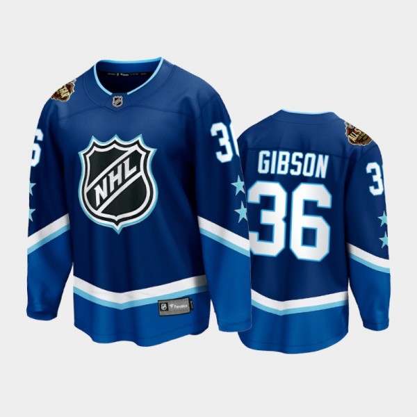 Ducks John Gibson #36 2022 All-Star Blue Western C...