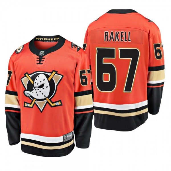 Anaheim Ducks Rickard Rakell #67 Alternate Orange ...