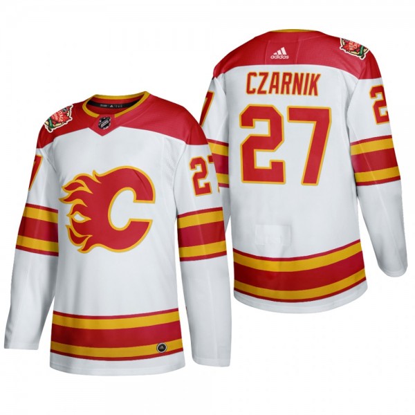 Austin Czarnik #27 Calgary Flames Authentic 2019 H...