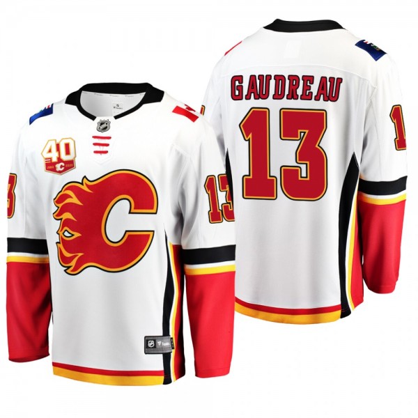 Calgary Flames Johnny Gaudreau #13 40th Anniversar...