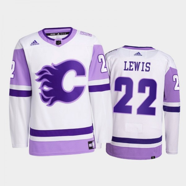 Trevor Lewis #22 Calgary Flames 2021 HockeyFightsC...