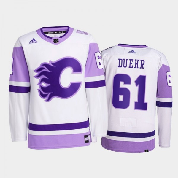 Walker Duehr #61 Calgary Flames 2021 HockeyFightsC...