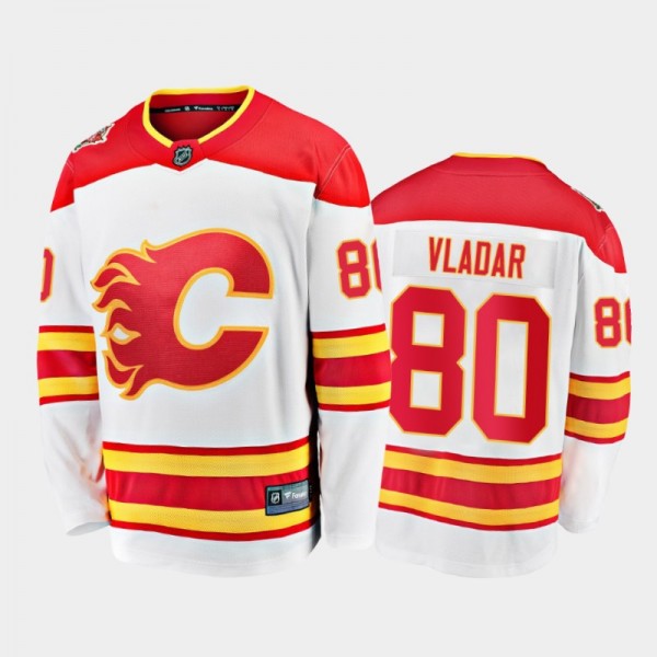 Dan Vladar Calgary Flames Away White 2021 Player J...