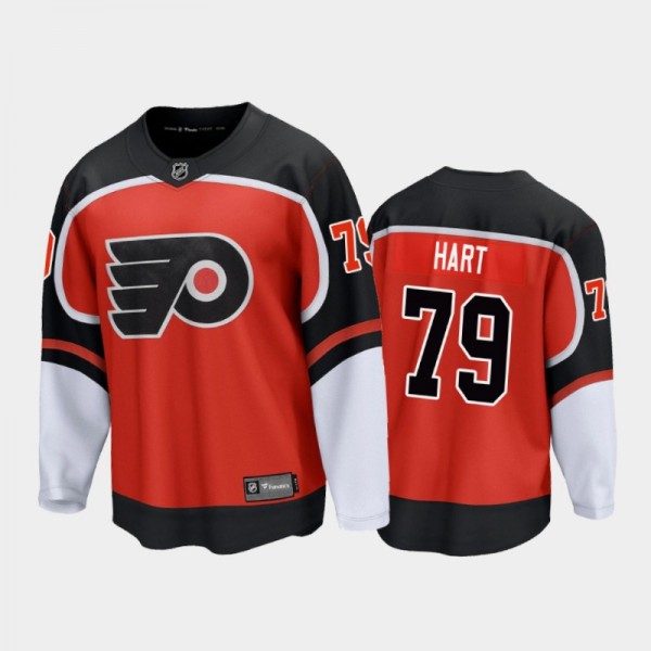 Men's Philadelphia Flyers Carter Hart #79 Special Edition Orange 2021 Jersey