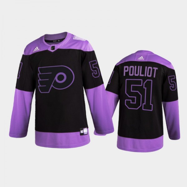 Men Philadelphia Flyers Derrick Pouliot #51 2021 H...